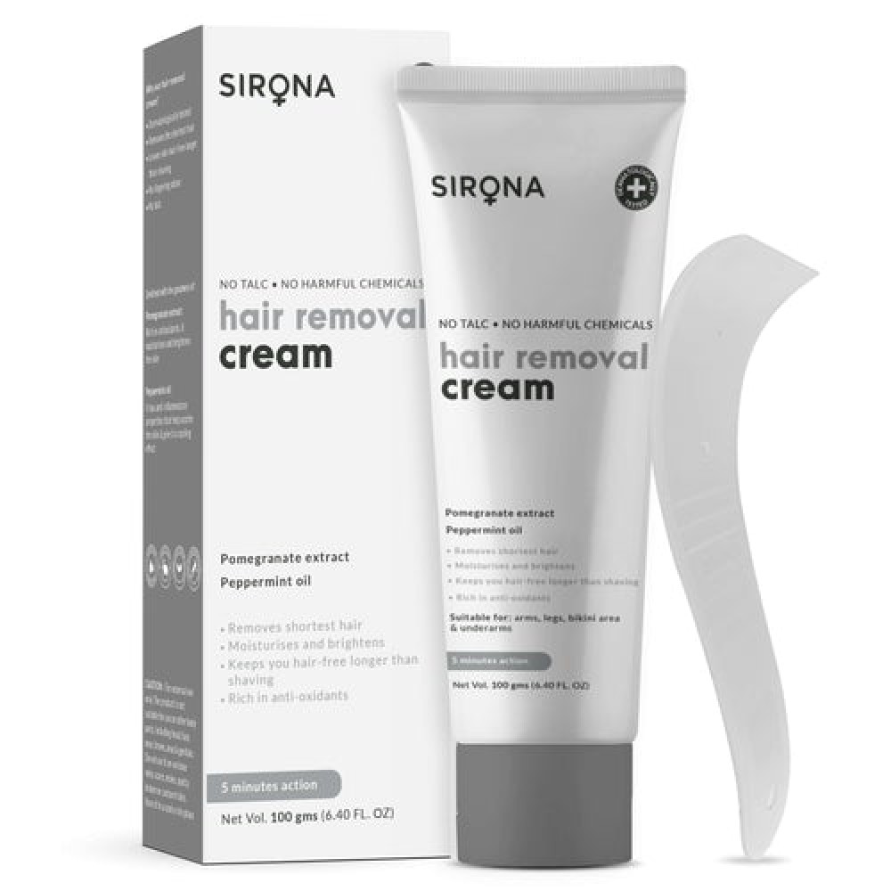 Sirona Talc-Free Hair Removal Cream - 100gm Sirona Talc-Free Hair Removal Cream - 100gm