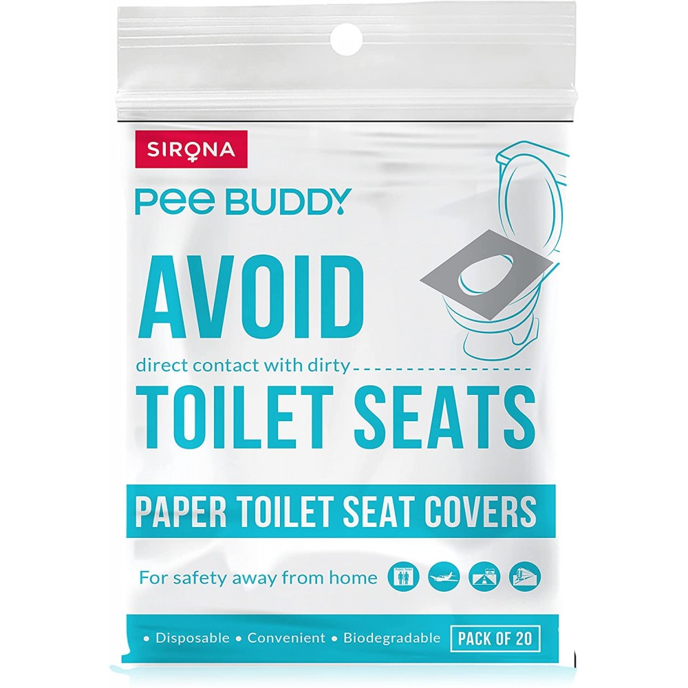 PeeBuddy Disposable Toilet Seat Cover - 20 Seat Covers