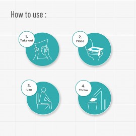 PeeBuddy Disposable Toilet Seat Cover - 20 Seat Covers