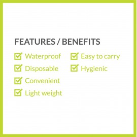 PeeBuddy Waterproof Toilet Seat Covers - 5 Sheets PeeBuddy Waterproof Toilet Seat Covers - 5 Sheets