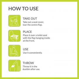 PeeBuddy Waterproof Toilet Seat Covers - 5 Sheets PeeBuddy Waterproof Toilet Seat Covers - 5 Sheets