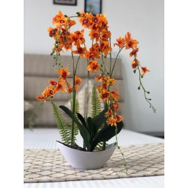 Orange Flower For Home & Interior Décor - Artificial Plant 