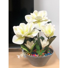 White Artificial Flower Plant Décor