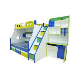 Children Bed Set With Study Table