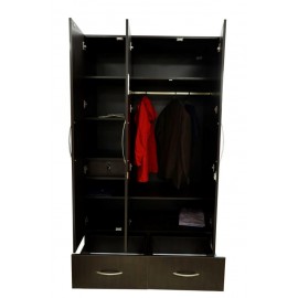 Multi-Functional Hinged Door Wardrobe - Modern Design
