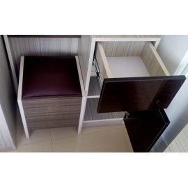 Shutter Glass Modular Dressing Table