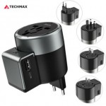 HOCO AC4 Power Adapter Dual USB Wall Charger Converter for EU/US/AU/UK Plug HOCO AC4 Power Adapter Dual USB Wall Charger Converter for EU/US/AU/UK Plug