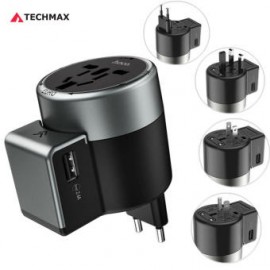 HOCO AC4 Power Adapter Dual USB Wall Charger Converter for EU/US/AU/UK Plug