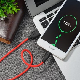 HOCO X21 Silicone Charging Data Cable Micro-USB HOCO X21 Silicone Charging Data Cable Micro-USB