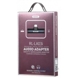 Remax RL-LA03i Lightning Audio Adapter Smooth Series - Black
