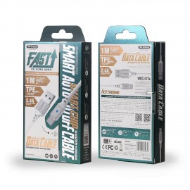 WK Design WDC-073 Smart Series Type-C Cable – Black WK Design WDC-073 Smart Series Type-C Cable – Black