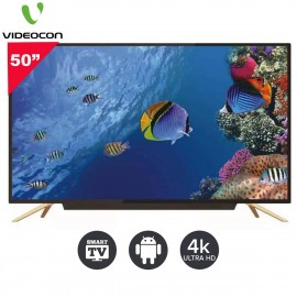 Videocon 50 4K Uhd 9.00 Android Smart Led Tv(Sound Bar & voice Remoter)