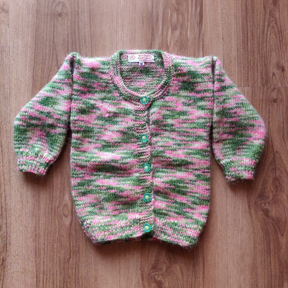Button Down Sweater (Colored) - Woolen Knitted Sweater For Kids