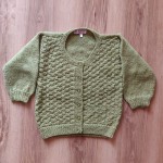 Button Down Sweater (Check) - Handmade Woolen Sweater For Kids