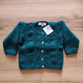 Solid Button Down Sweater - Woolen Infant Wear