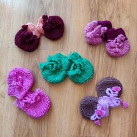 Woolen Mittens For Kids - Set of 5