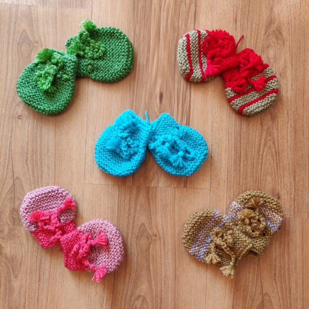 Mittens Set of 5 - Woolen Kids Wear Mittens Set of 5 - Woolen Kids Wear