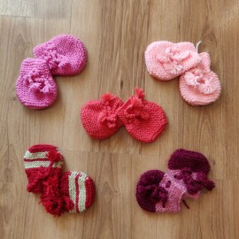 Mittens Set of 5 - Woolen Infant Wear