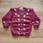 Floral Button Down Sweater - Kids Winter Wear Floral Button Down Sweater - Kids Winter Wear