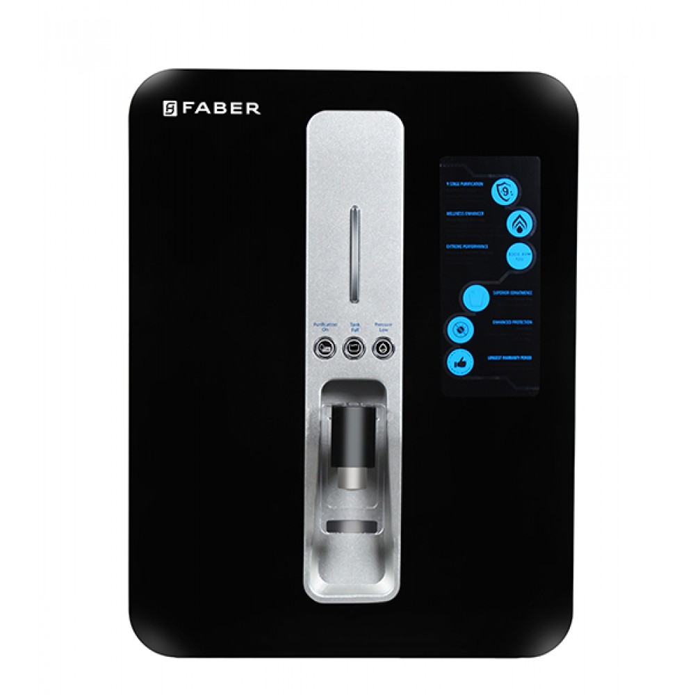 Faber Neutron Plus 10Ltrs - 9 Stage RO + UV + Copper Guard + pH Enhancer Water Purifier (Black) Faber Neutron Plus 10Ltrs - 9 Stage RO + UV + Copper Guard + pH Enhancer Water Purifier (Black)