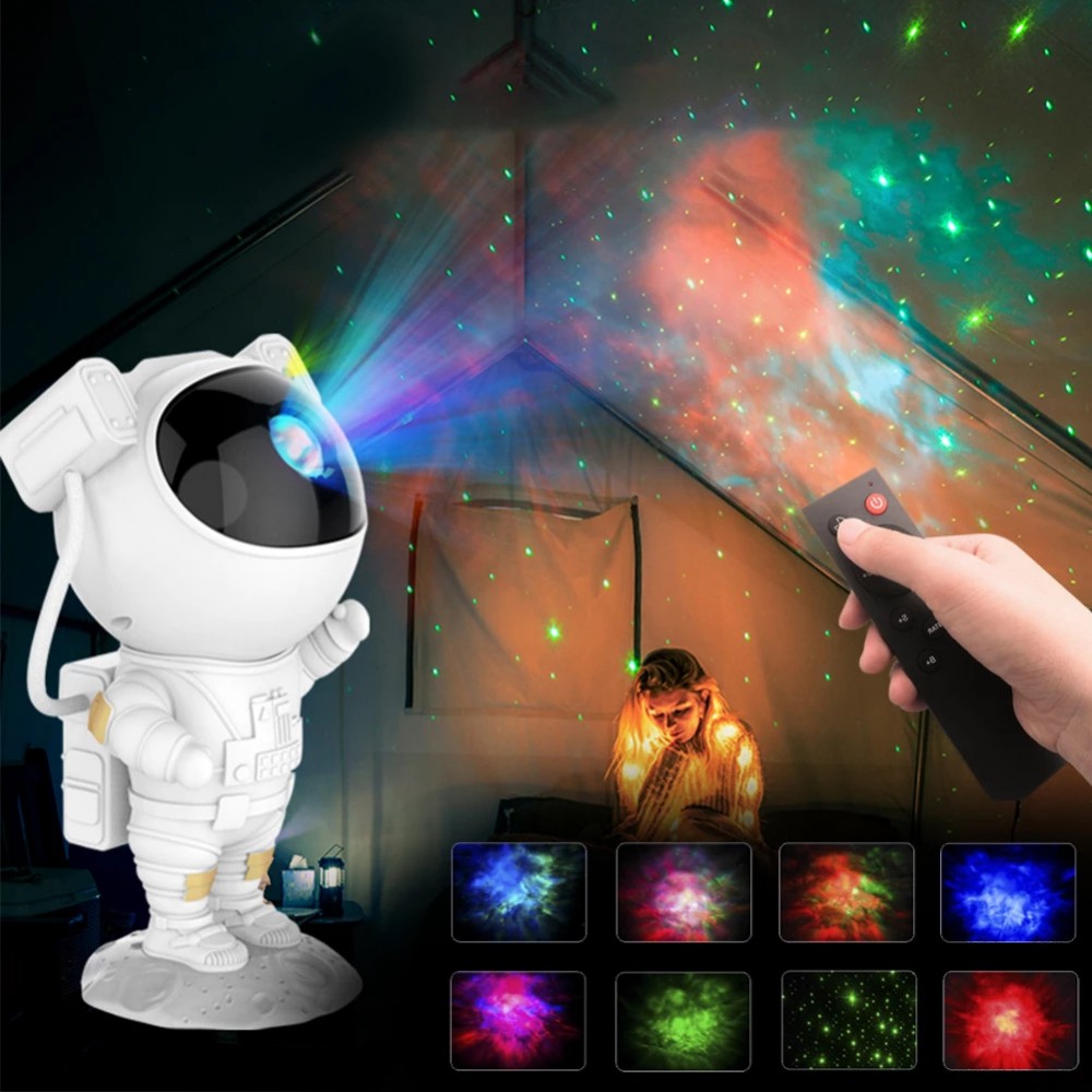 Galaxy Projector Lamp USB Astronaut Starry Sky Projector 