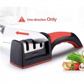 Knife Sharpener with 3 Stage Knife Sharpening Sections