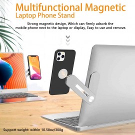 Laptop Phone Holder, Adjustable Laptop Side Mount Clip, Laptop Stand Computer Monitor