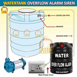 Water Tank Overflow Alarm Siren with Voice Sound, Wired Sensor Security System Water Alarm Bell with Free Water Sensor Water Tank Overflow Alarm Siren with Voice Sound, Wired Sensor Security System Water Alarm Bell with Free Water Sensor