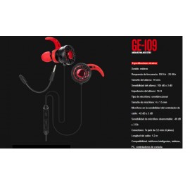 XTRIKE GE-109 Wired earphone- Gaming Earphone XTRIKE GE-109 Wired earphone- Gaming Earphone