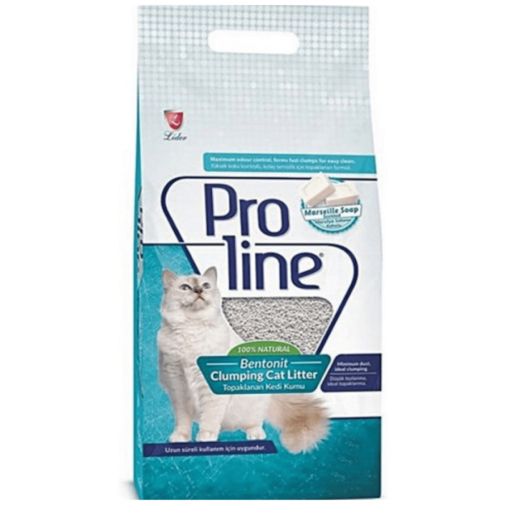 Proline Bentonite Clumping Cat Litter Marseille Soap Scented - 10L Proline Bentonite Clumping Cat Litter Marseille Soap Scented - 10L