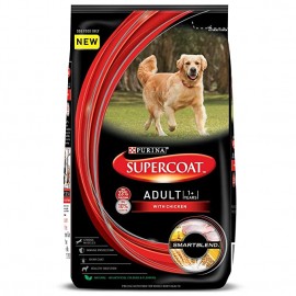 PURINA SUPERCOAT Adult Dry Dog Food With Chicken - 1.5 Kg