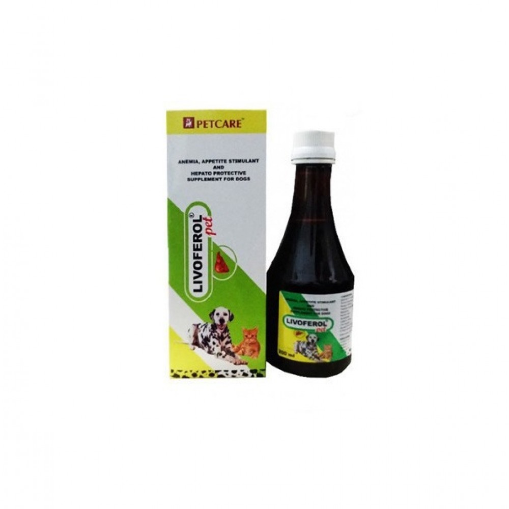 PETCARE LIVOFEROL Hepato Protective Supplement for Dogs - 200 ML PETCARE LIVOFEROL Hepato Protective Supplement for Dogs - 200 ML