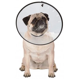 Elizabethan Collar With Breathable Soft Edge Plastic - Small