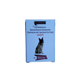 EkTek Pharma ZOTEK-P Ear Drops For Cats And Dogs - 15ml