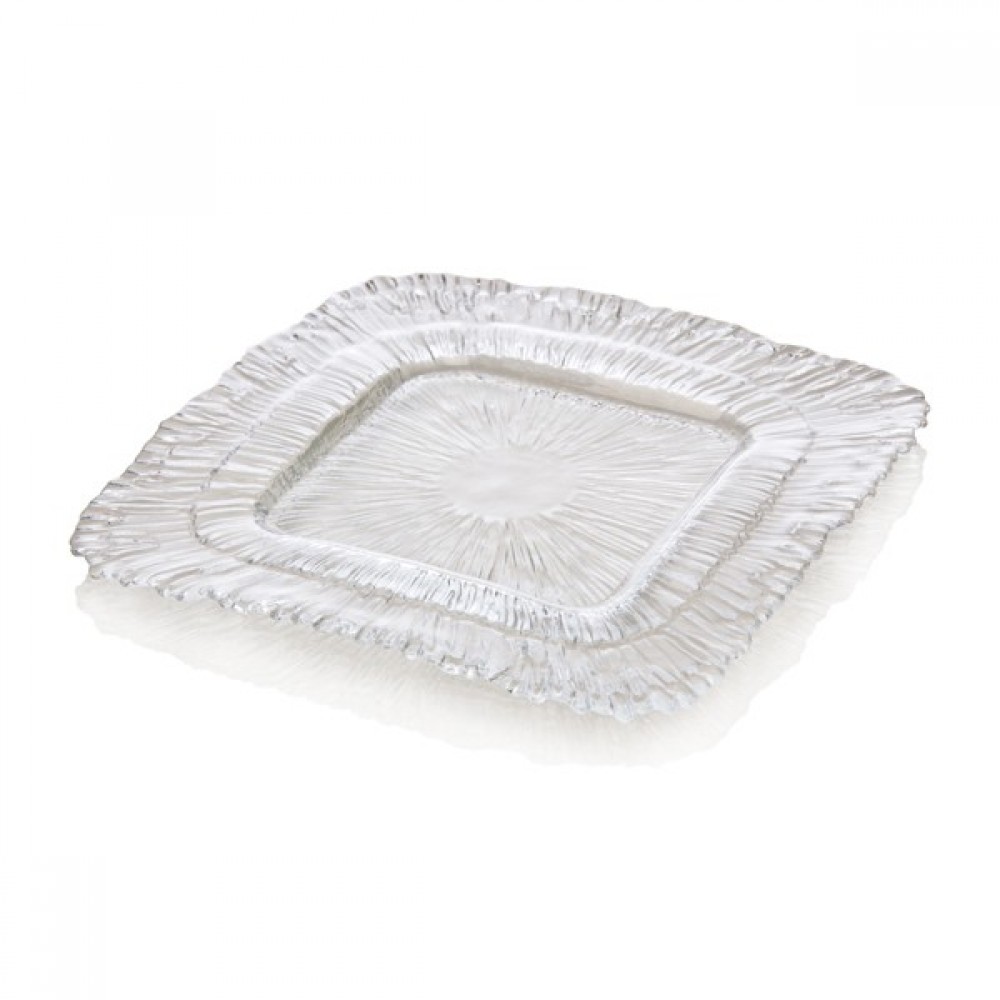Glass Square Serving Platter 26cm/Kitchen utensils  Glass Square Serving Platter 26cm/Kitchen utensils