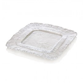 Glass Square Serving Platter 26cm/Kitchen utensils