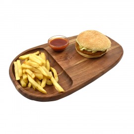 Acacaia Wooden Oval Shaped Sandwich Platter