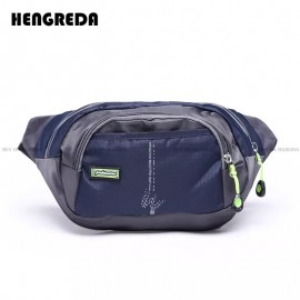 Waist Bag Oxford Lightweight Hip Bag Sling Bag With 3 Zipper Pockets For Travel