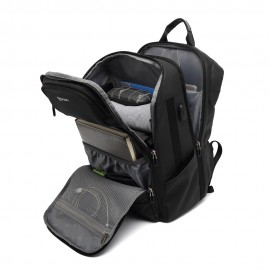 Large Waterproof Laptop Bags Fashion School Bag USB Charging Shoulder Bag Vintage Business Travel Backpack