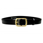 Leather Belt With Brass Buckle Leather Belt With Brass Buckle