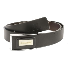 Men Quality Design Pu 2Nd Layer Genuine Leather Black Fashion Belts Men  -1 Year Warranty