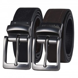 Reversible Leather Belt-With Double Sided Strap