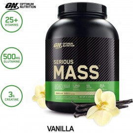 Optimum Nutrition Serious Mass | High Protein Weight Gain Powder Vanilla - 6 lbs 2.72 kg