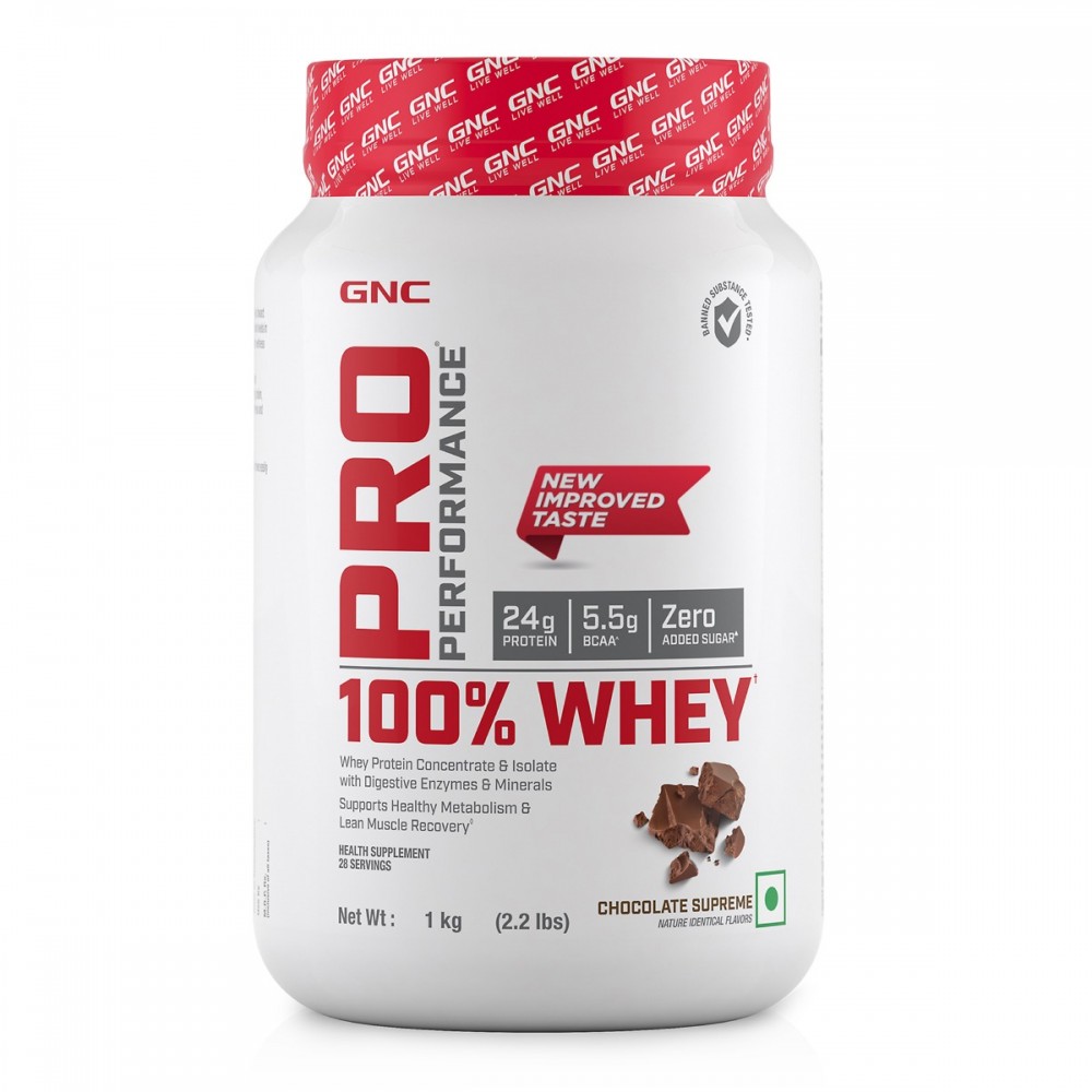 GNC Pro Performance 100% Whey Protein - 1 kg Chocolate Supreme GNC Pro Performance 100% Whey Protein - 1 kg Chocolate Supreme