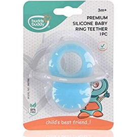 Premium Silicone Baby Ring Teether (1pc)