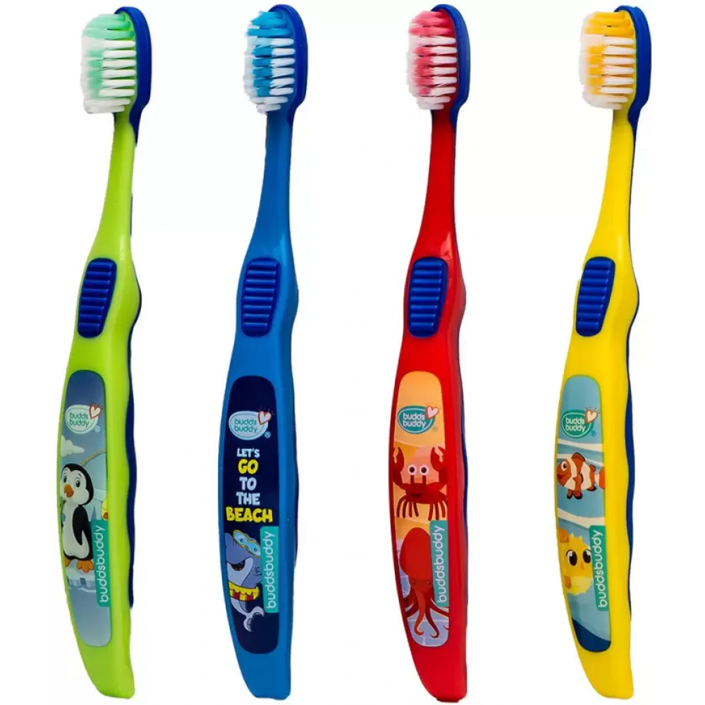 BuddsBuddy Multi Aqua Kids Toothbrush (2pc) BuddsBuddy Multi Aqua Kids Toothbrush (2pc)