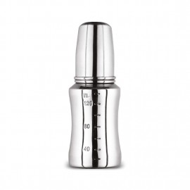 Buddsbuddy Silver Stella Stainless Steel Feeding Bottle (1pc) 180ml