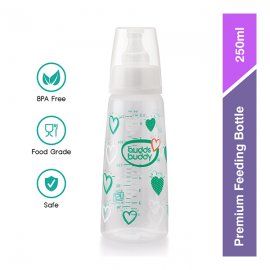 Buddsbuddy Premium Feeding Bottle 1pc - 250ml  Buddsbuddy Premium Feeding Bottle 1pc - 250ml