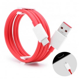 OnePlus Round Red Noodles 100cm Charging Data Sync Type-C Cable |one plus 7T charging cable 