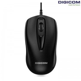 Digicom Wired Optical Sensor Mouse | 1 Years Warranty | Black